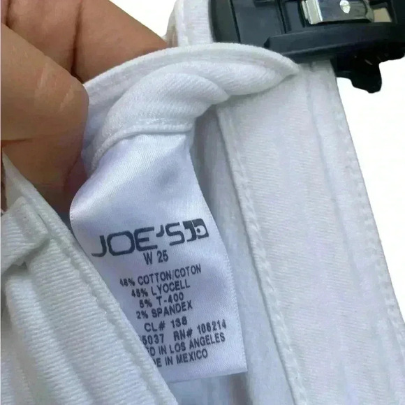JOE’S women’s high rise white stretch jeans sz 25 gently used in great condition - Picture 7 of 7